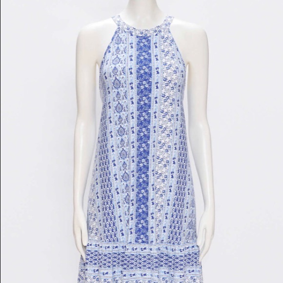 Loft Paisley Tiered Halter Swing Dress - Picture 4 of 7